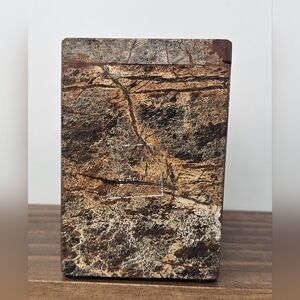 Genuine Marble Bathroom Vanity Brown Tan 2 Toothbrush/Toothpaste Holder